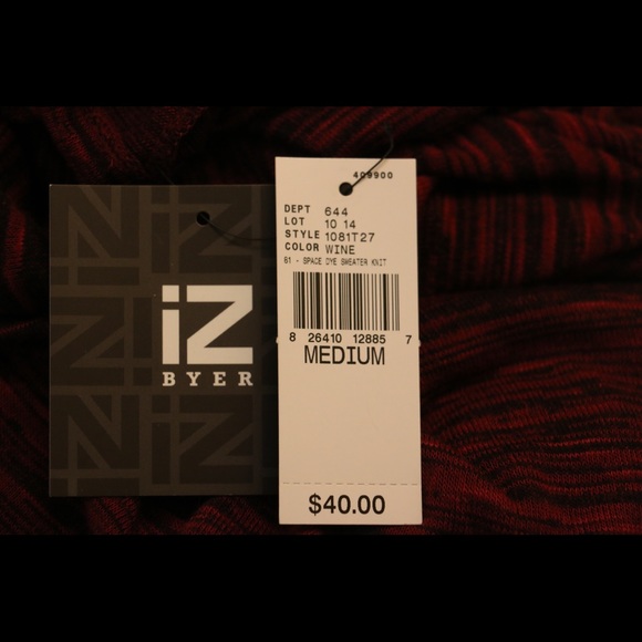 Red Fitted Top W/ Half Sleeves and Mesh Inlay - Picture 4 of 4